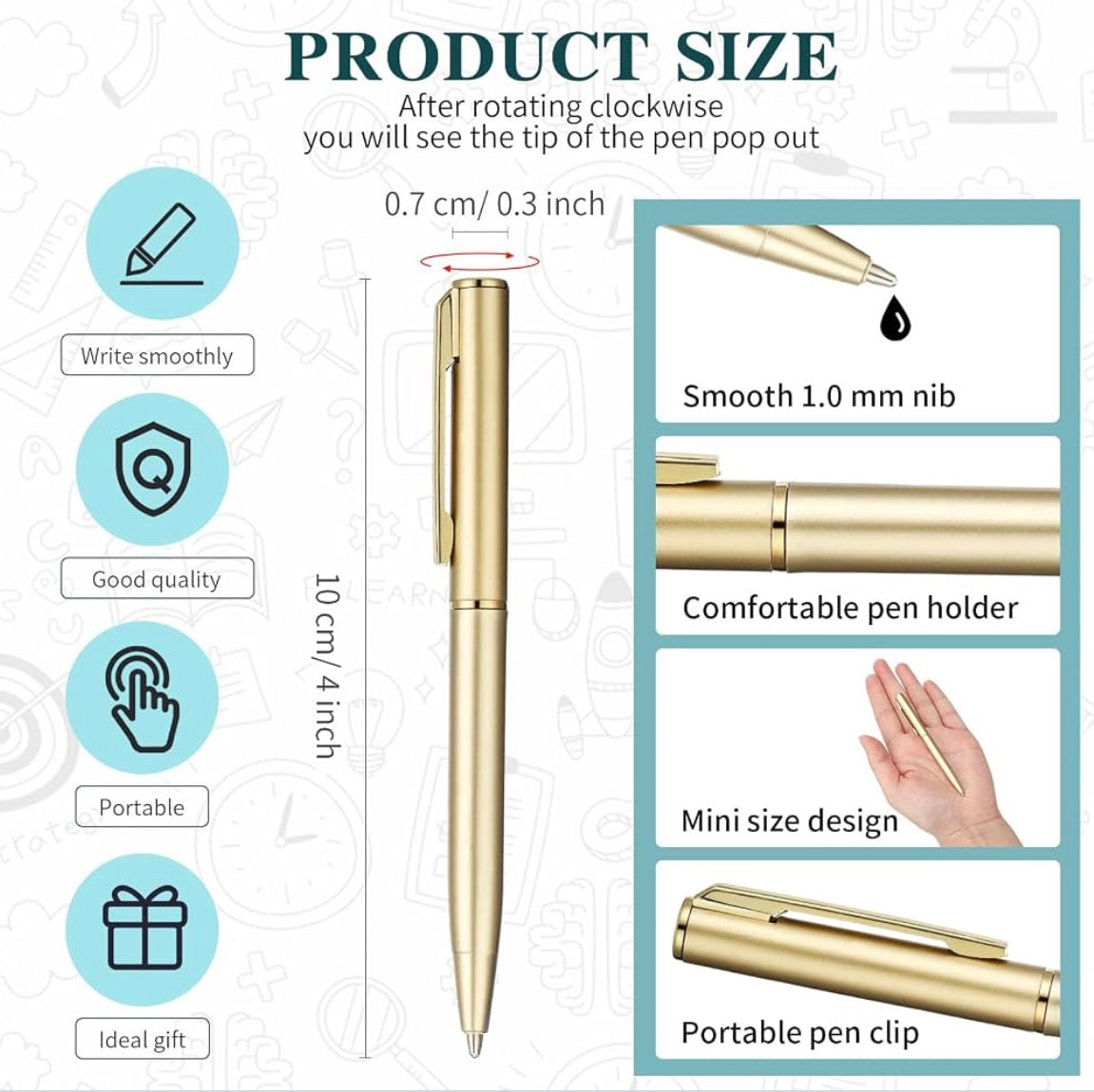 5 pack - Holy Night Hearth + pocket gold signature pen